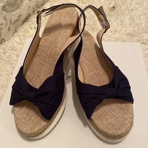 Navy blue wedge